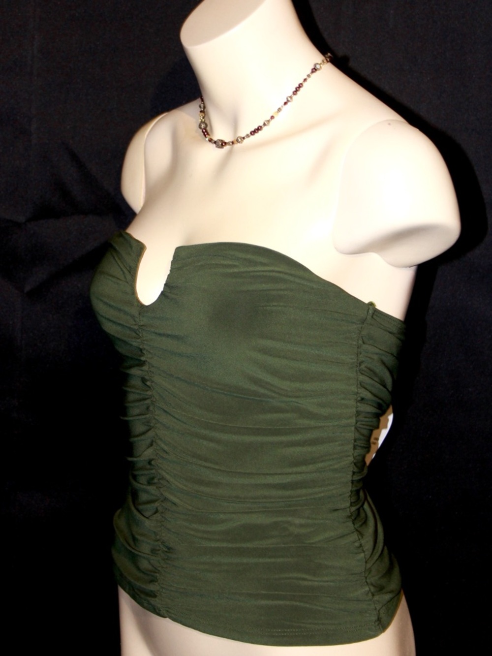 Strapless Ruched Tube Top - Picture 2 of 4